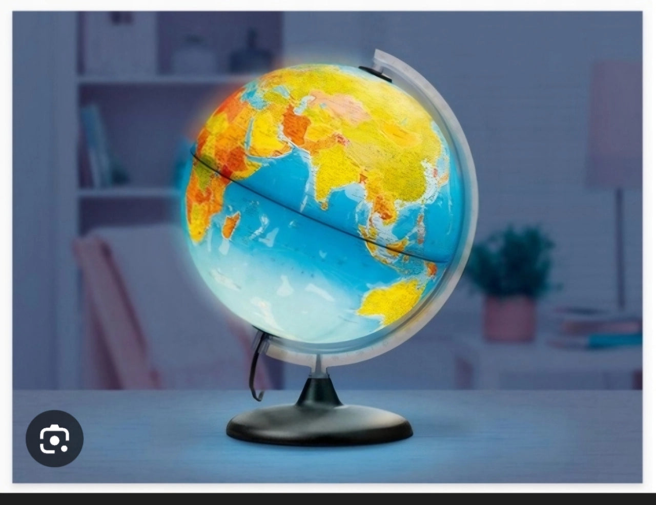 Globo Geografico Diametro Cm. 30 Illuminato