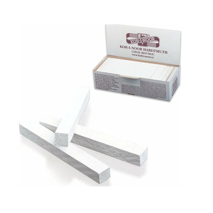 GESSI QUADRATI PER LAVAGNE - SCATOLA 100 PEZZI - B