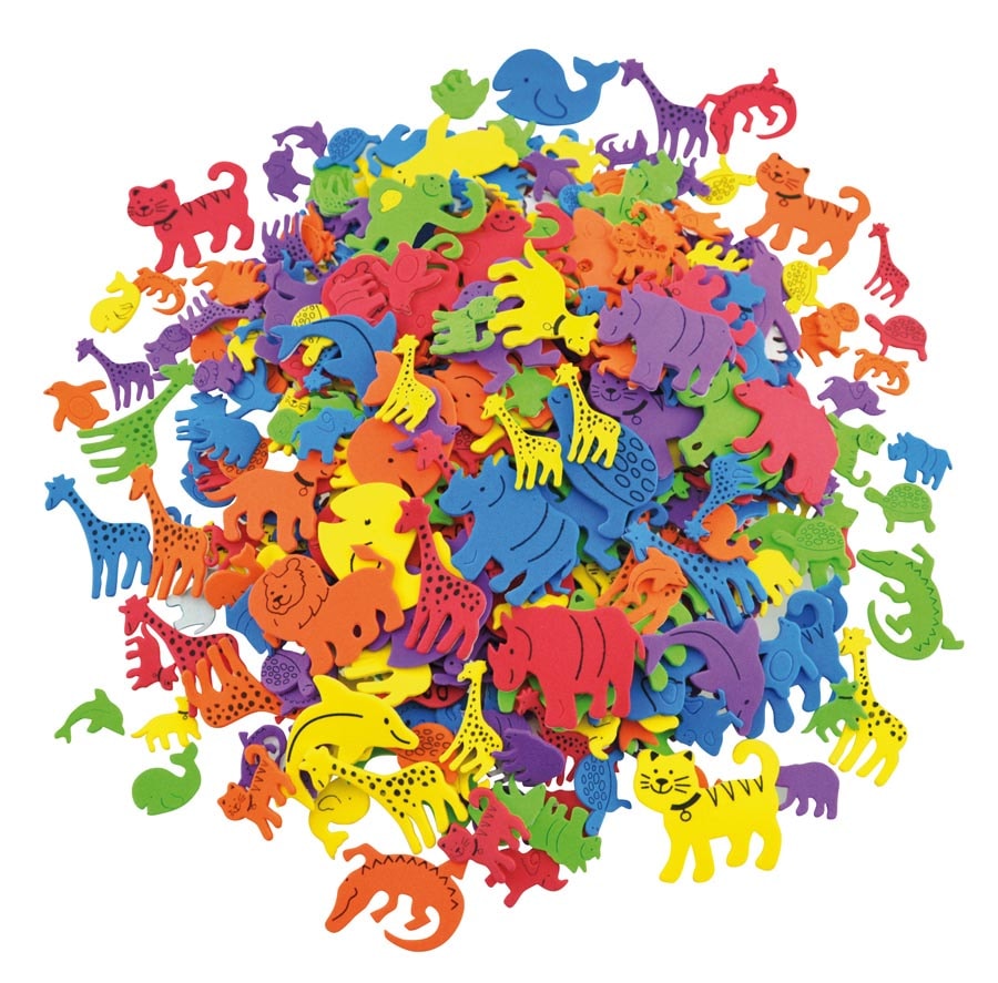 ANIMALI ASSORTITI IN EVA AUTOADESIVA - PZ. 500 COL Immagine principale del prodotto