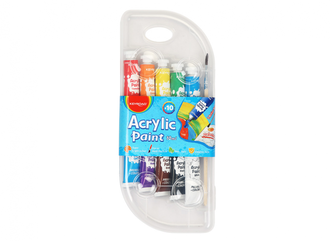 COLORI ACRILICI SET 10 TUBETTI ML.10 COLORI ASSORT Immagine principale del prodotto