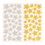 STICKERS GLITTERATI GOMMA EVA - STELLE ORO/ARGENTO