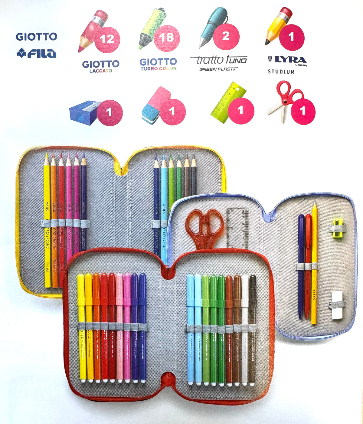 ASTUCCIO 3 ZIP PIENO ANIMAL LEONE