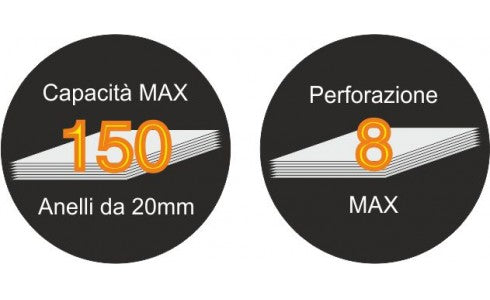 RILEGATORE ASPIRALE MAX 150 FG.