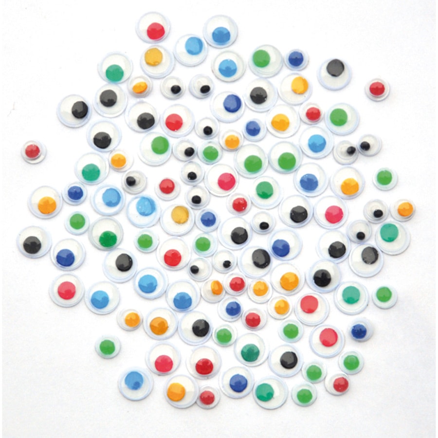 OCCHI MOBILI ADESIVI IRIDI COLORATE - SET PZ.600 C