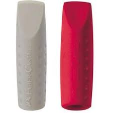 GOMMA A MANICOTTO 2PZ FABER CASTELL GRIP 2001 COL.ASS.