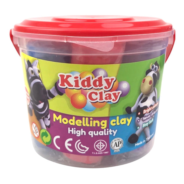 KIDDY CLAY - PLASTILINA GR.500 - 7 COLORI + ACCESS