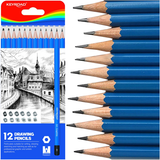 MATITE GRAFITE SET PZ.12 - GRADAZIONI: 8B,6B,5B,4B