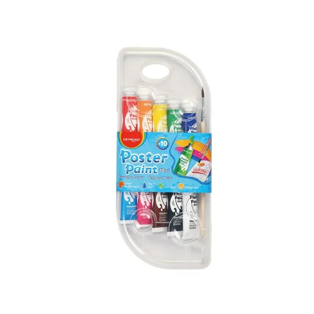 COLORI A TEMPERA SET 10 TUBETTI ML.10 COLORI METAL