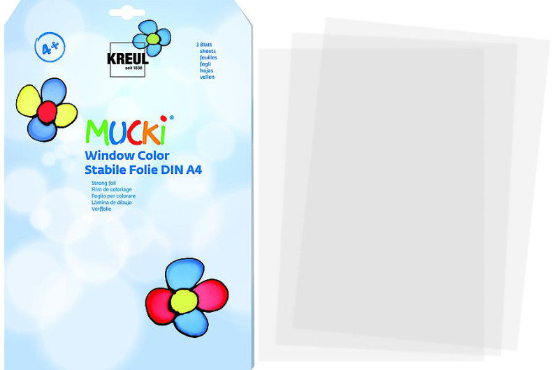 MUCKI - WINDOW COLOR - 3 FOGLI DIN A4