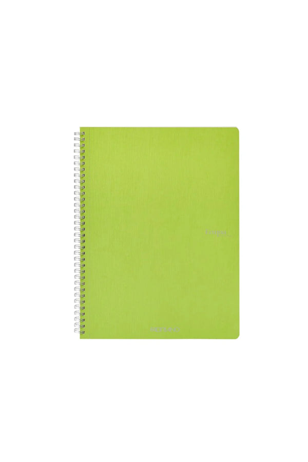 QUADERNO C/SPIRALE A4 ECOQUA QUADRETT. 0.5MM LIME