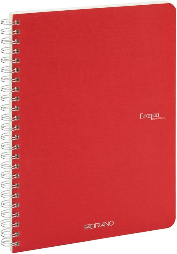 QUADERNO C/SPIRALE ECOQUA A5 1RIG CARTONATO LAMPONE