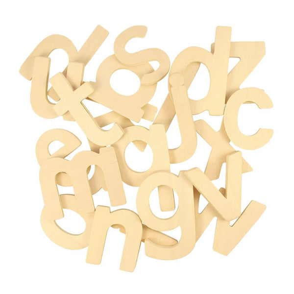 Lettere Minuscole In Legno - Set 26 Pezzi