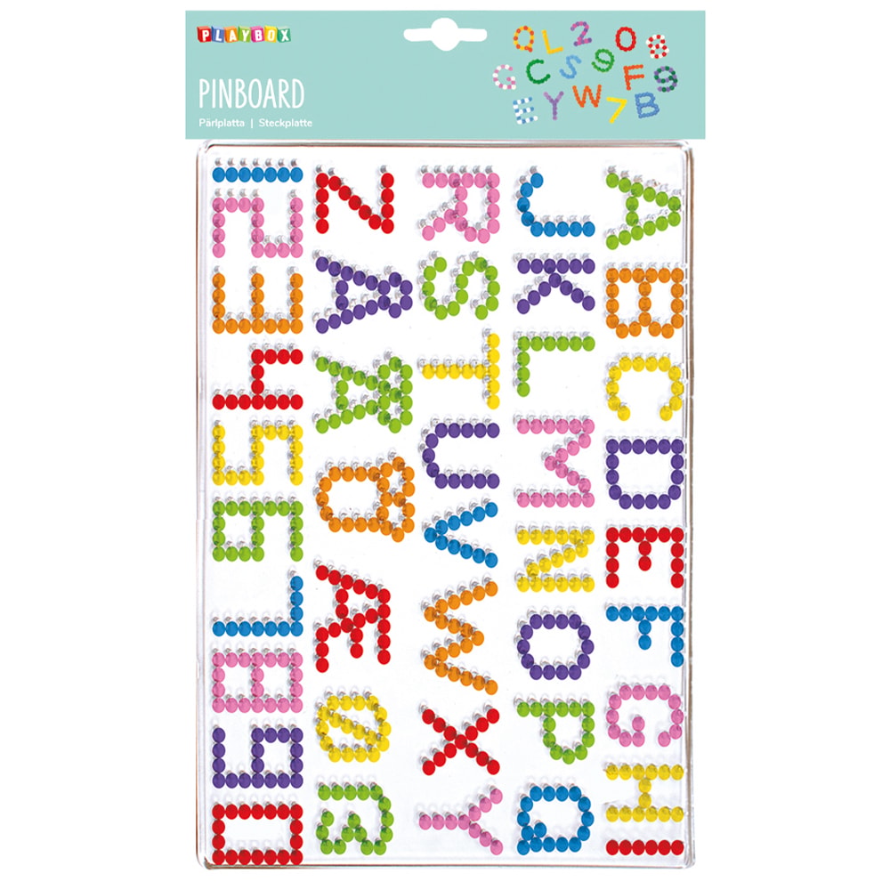PERLINE DA STIRARE - SET LETTERE E NUMERI