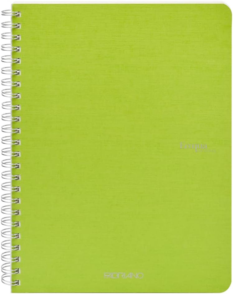 QUADERNO C/SPIRALE ECOQUA A5 1RIG CARTONATO LIME