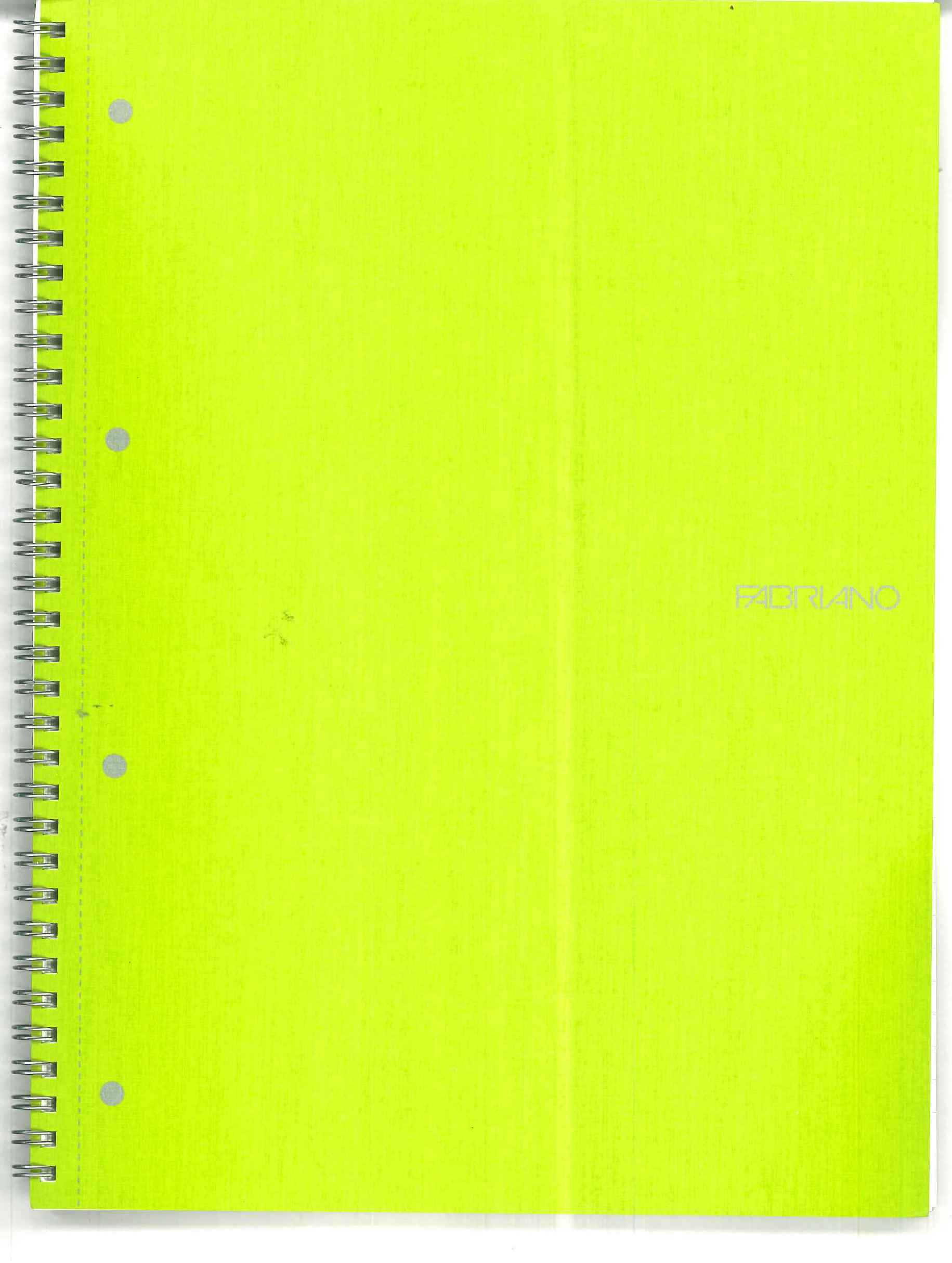 QUADERNO ECOQUA FABRIANO SP.1R.COPERTINA LIME