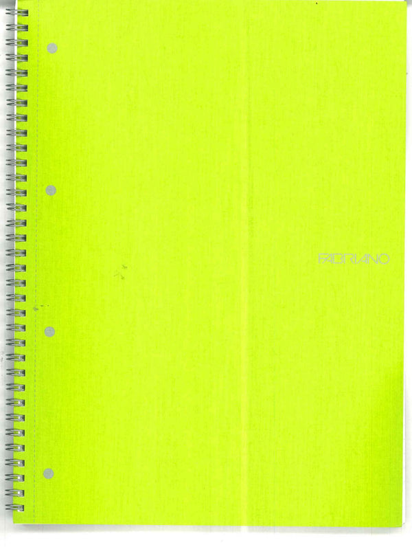 QUADERNO ECOQUA FABRIANO SP.1R.COPERTINA LIME