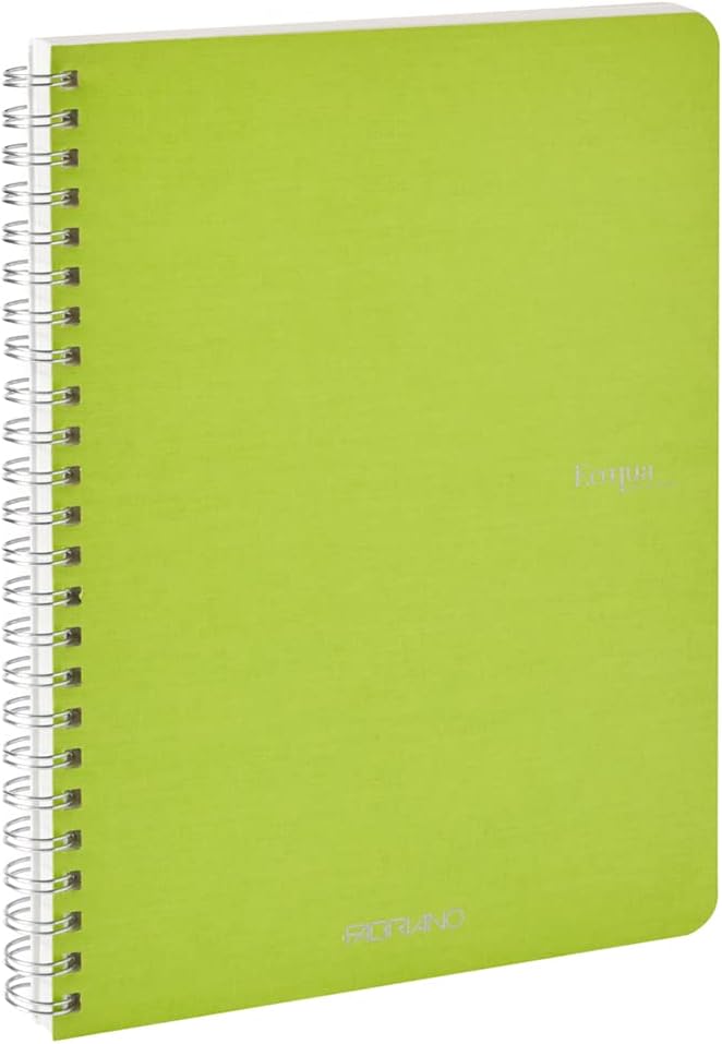 QUADERNO C/SPIRALE ECOQUA A5 1RIG CARTONATO LIME