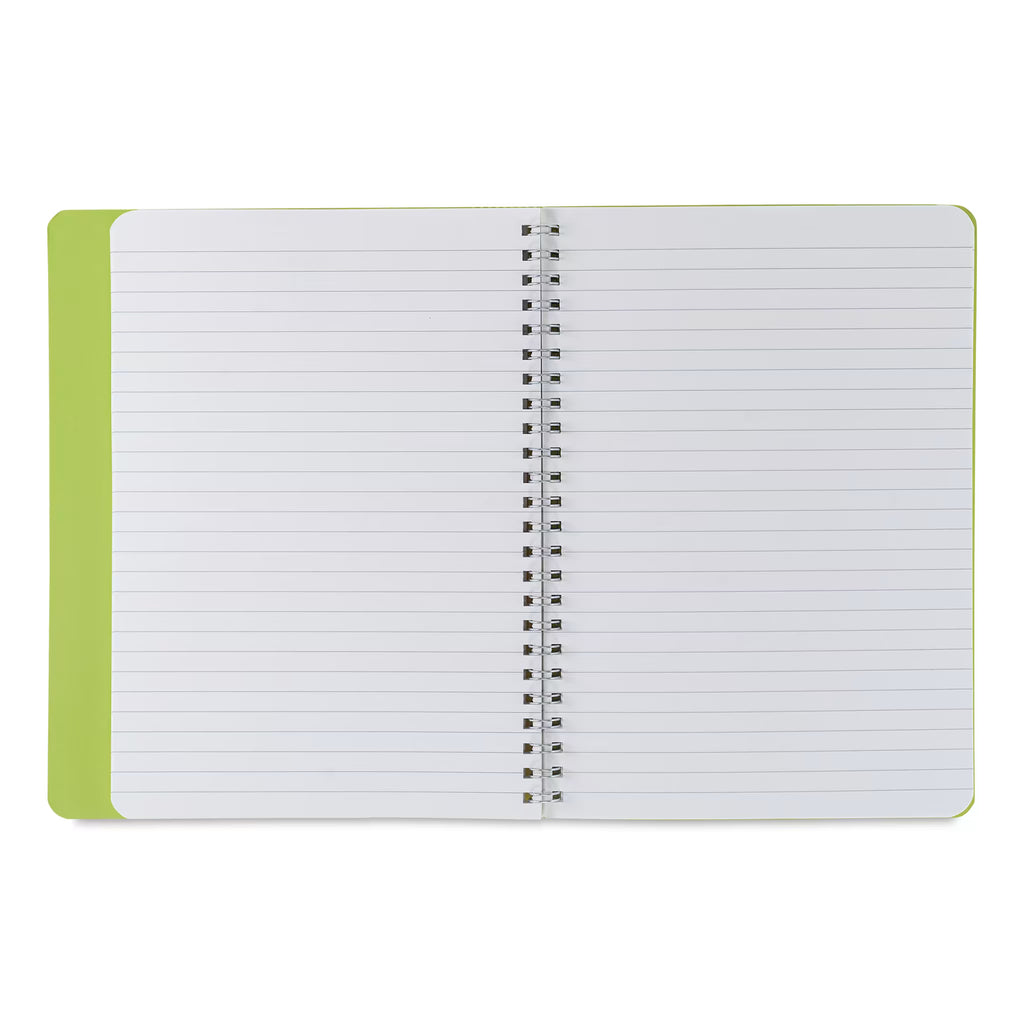 TACCUINO ECOQUA PLUS C/SPIRALE ED ELASTICO A5 1 RIGO LIME