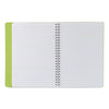 TACCUINO ECOQUA PLUS C/SPIRALE ED ELASTICO A5 1 RIGO LIME