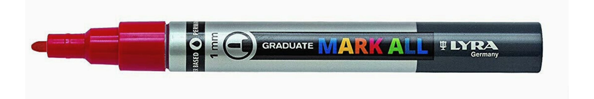 PENN/ACRILICO P.MEDIA MM.1 MARK ALL ROSSO Immagine secondaria del prodotto