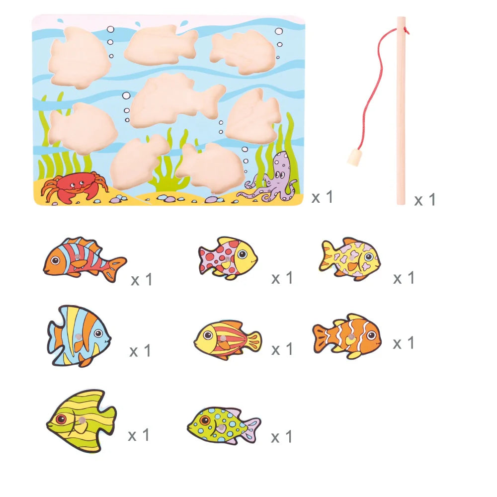 Puzzle Con Magnete Pesci