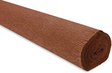CARTA CRESPA GR.180 - ROTOLO CM.50X250 - MARRONE