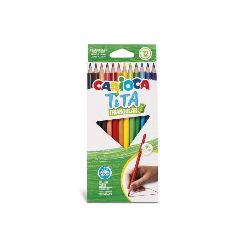 Pastelli Triangolari Carioca 12 Colori