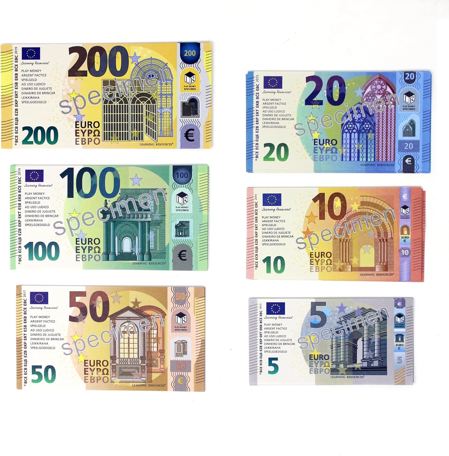 Banconote Euro - Scatole 144 Pezzi Assortiti