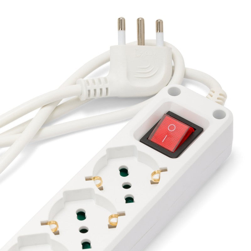 Multipresa 16 A - 5 x Shuko + Interruttore