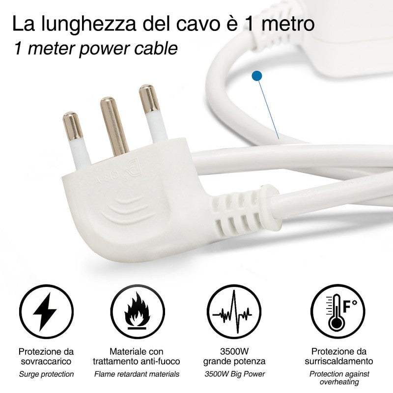Multipresa 6x16 A + 3 x Shuko + Interuttore