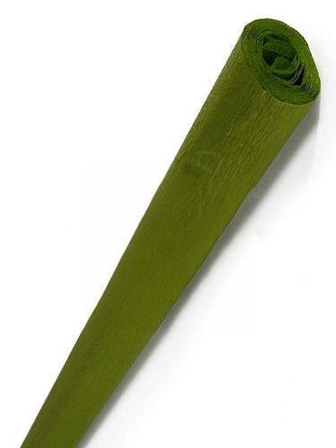 CARTA CRESPA GR.40 - ROTOLO CM.50X250 - VERDE MUSCHIO Immagine principale del prodotto