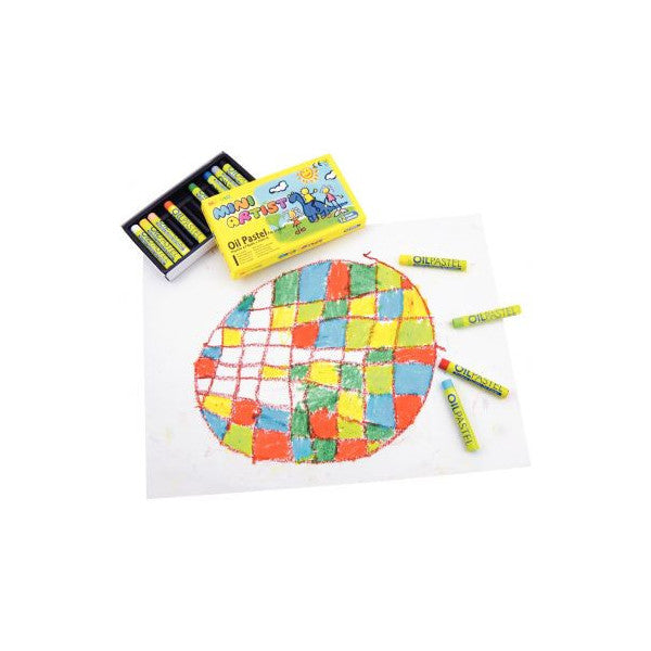 "PASTELLI A OLIO TONDI ""MINI"" - SCATOLA 12 PEZZI