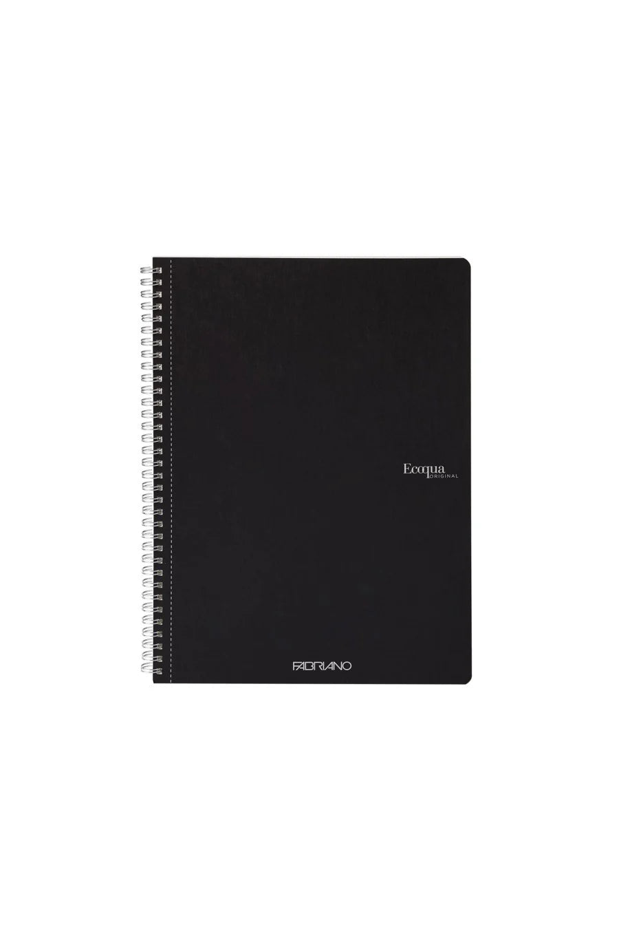 QUADERNO C/SPIRALE A4 ECOQUA QUADRETT. 0.5MM NERO