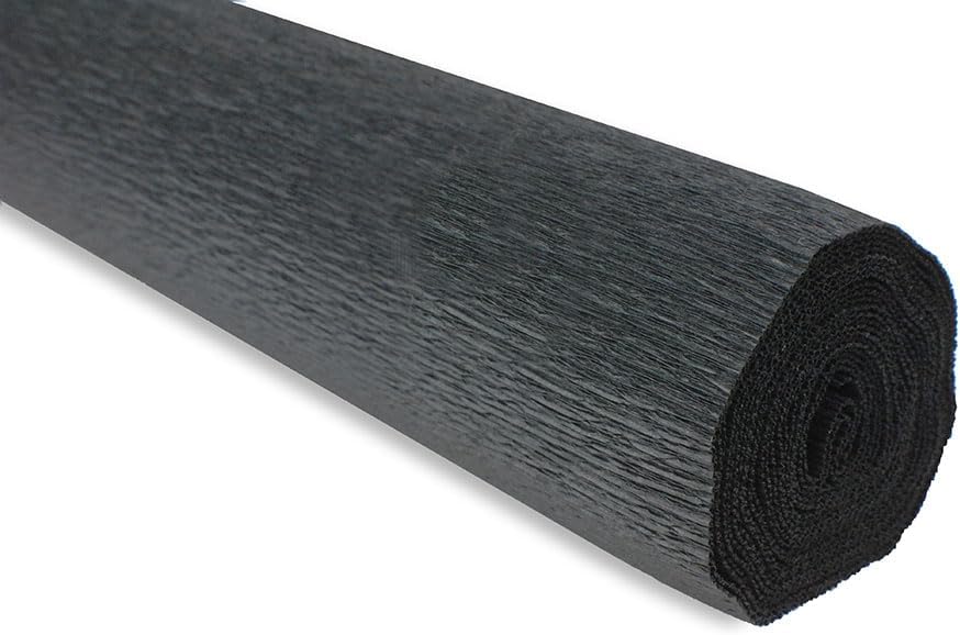 CARTA CRESPA GR.180 - ROTOLO CM.50X250 - NERO