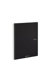QUADERNO C/SPIRALE A4 ECOQUA QUADRETT. 0.5MM NERO