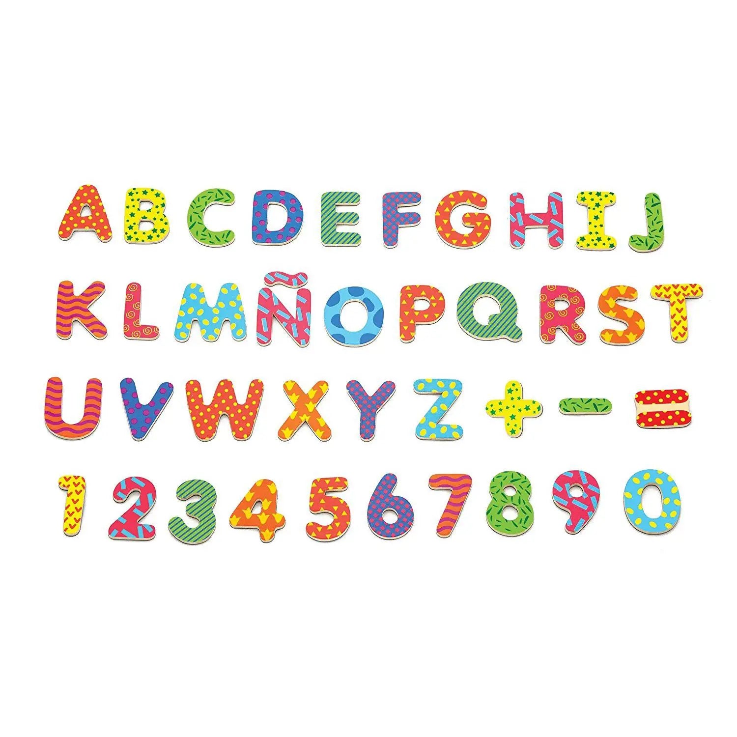 Numeri Magnetiche - Scatola Legno 32 Pezzi