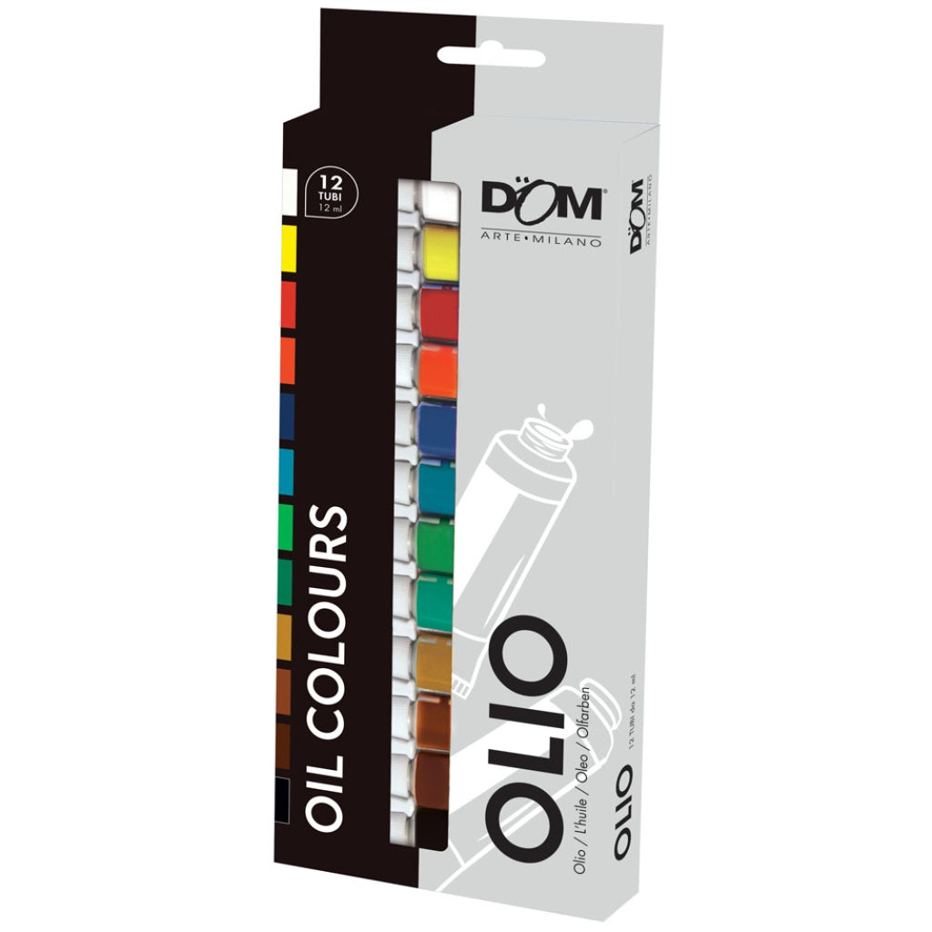 COLORI A OLIO - SCATOLA 12 TUBI - COLORI ASSORTITI Immagine principale del prodotto