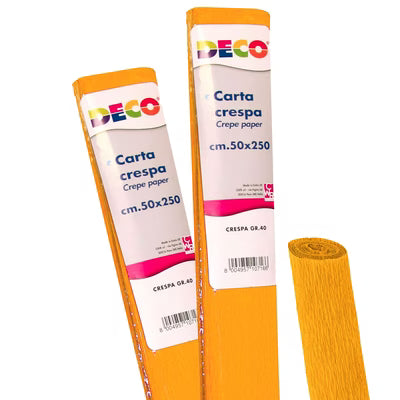 CARTA CRESPA GR. 60 ARANCIO BECCO D'OCA
