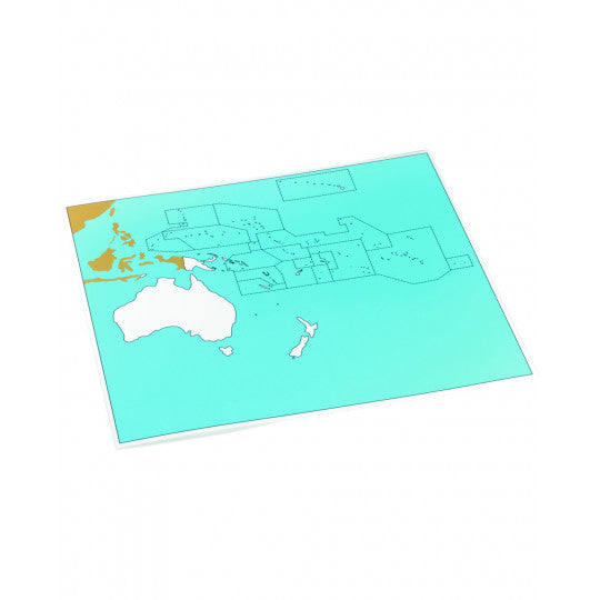 OCEANIA PACIFICO, CARTINA MUTA