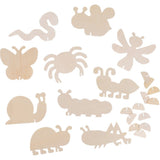 SAGOME IN LEGNO CON SUPPORTO - SET PZ. 10 - ANIMAL