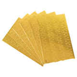 ADESIVI - SET 6 FOGLI 120X75 MM (288 PZ) - STELLE ORO