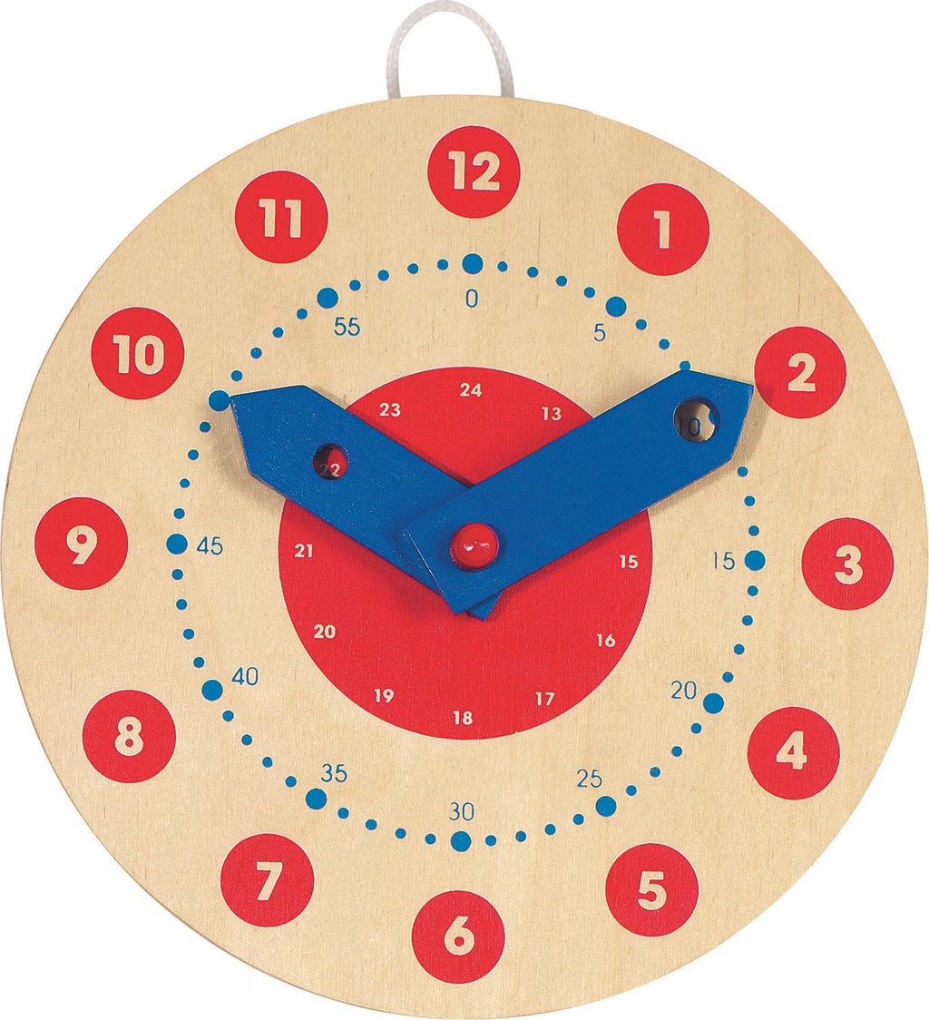 Orologio In Legno - Impariamo Le Ore Diametro Cm.18 Goki
