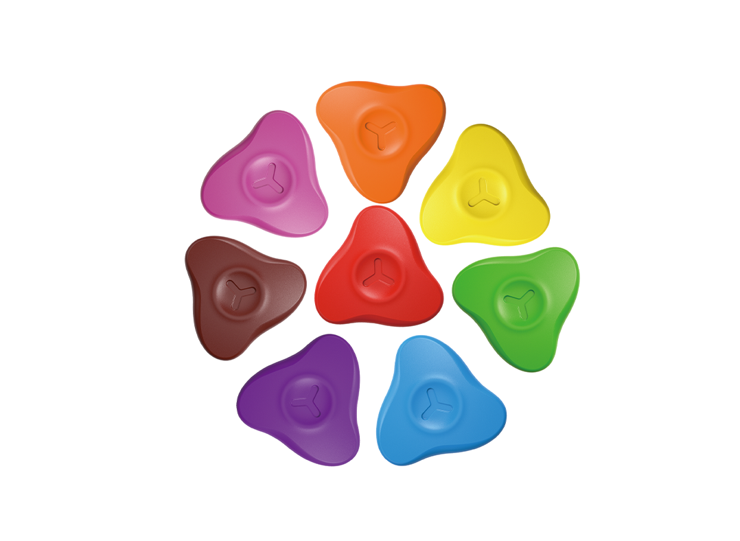 PASTELLI A CERA TRIANGOLARI SET PZ. 8 COLORI ASSOR Immagine secondaria del prodotto