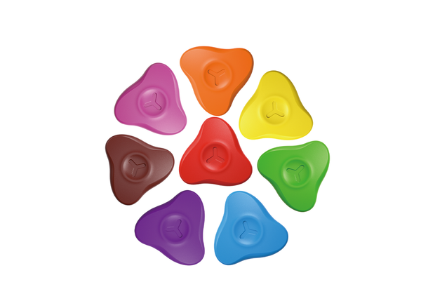 PASTELLI A CERA TRIANGOLARI SET PZ. 8 COLORI ASSOR