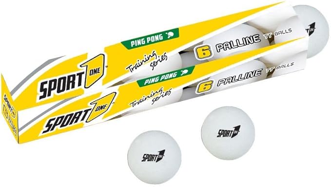 Palline Ping-Pong Bianche Diametro Mm. 35 - Scatola 6