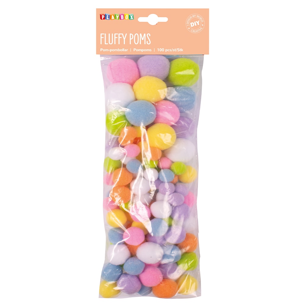 POMPONS PRIMAVERA MM.15/30 - SET PZ. 100 Immagine principale del prodotto
