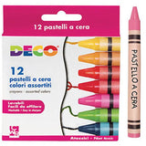 PASTELLI A CERA - SCATOLA 12 PEZZI - COLORI ASSORT