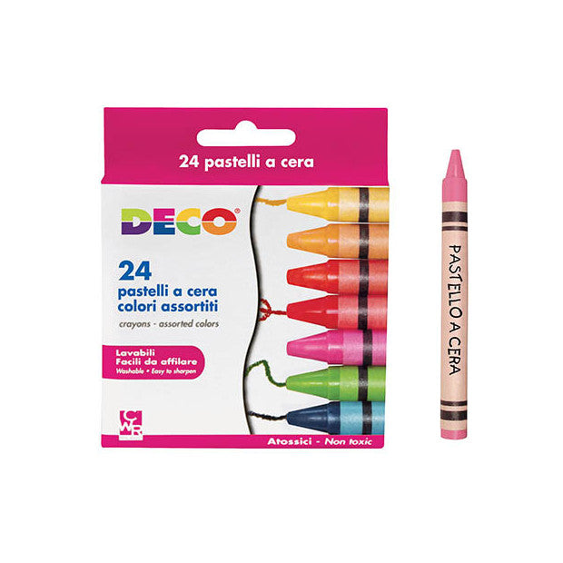 PASTELLI A CERA - SCATOLA 24 PEZZI - COLORI ASSORT Immagine principale del prodotto