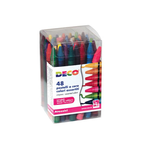 PASTELLI A CERA - BARATTOLO 48 PEZZI - COLORI ASSO