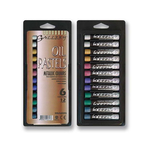 PASTELLI A OLIO METALLIZZATI - SCATOLA 12 PEZZI -